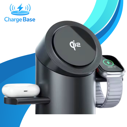 Charge Base™ Qi2 3-IN-1 Magnetic Wireless Charger